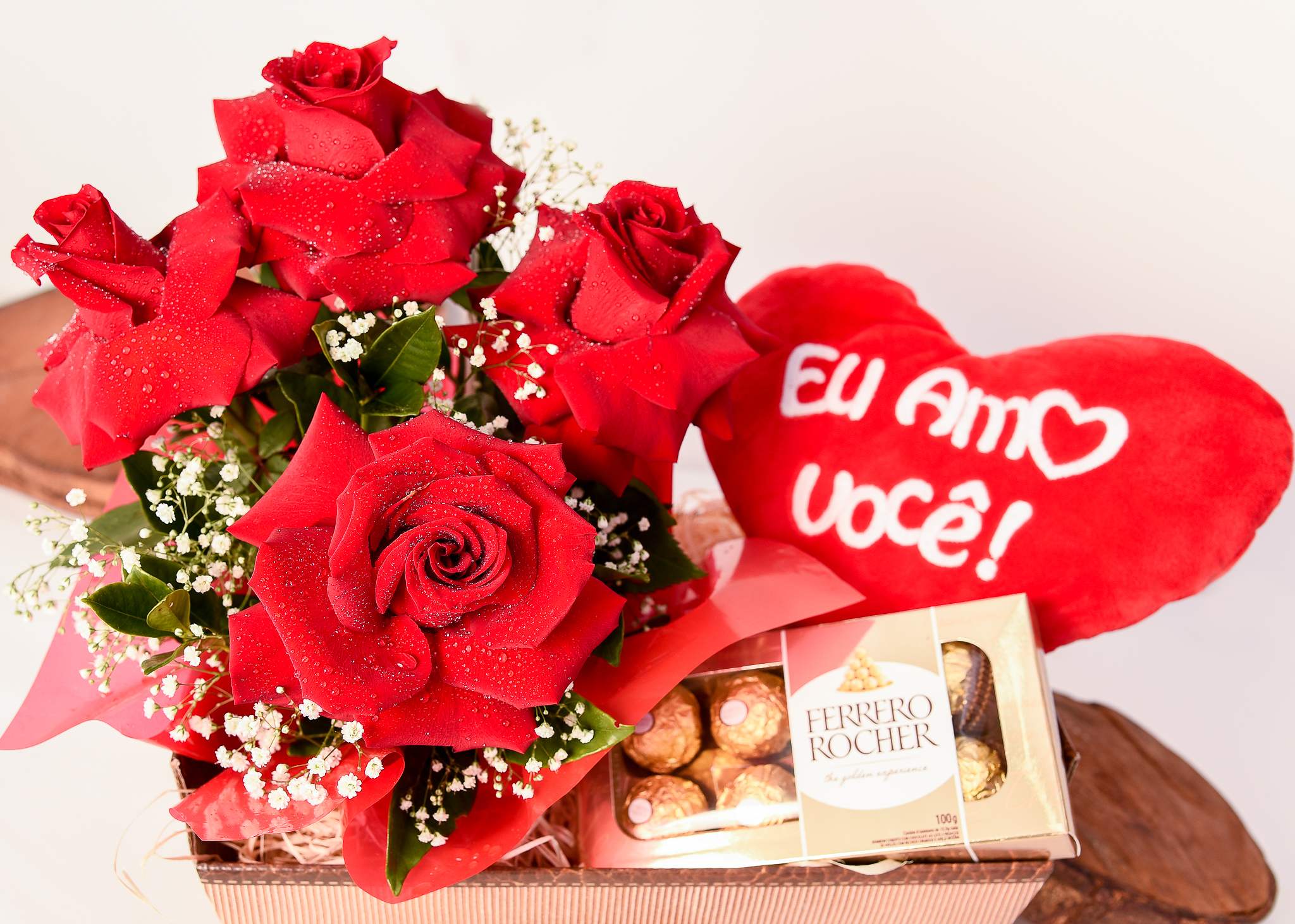 Cesta Eu amo Você